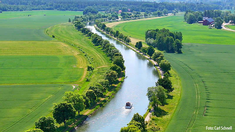 Gta kanal frn Berg till Borensberg & Vadstena